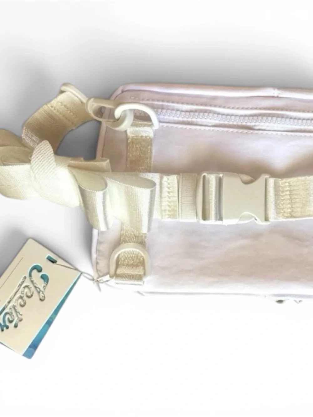 Jeeter 420 White Crossbody Clouded Capsule Bag 6x8” Festival 3 Pockets NWT